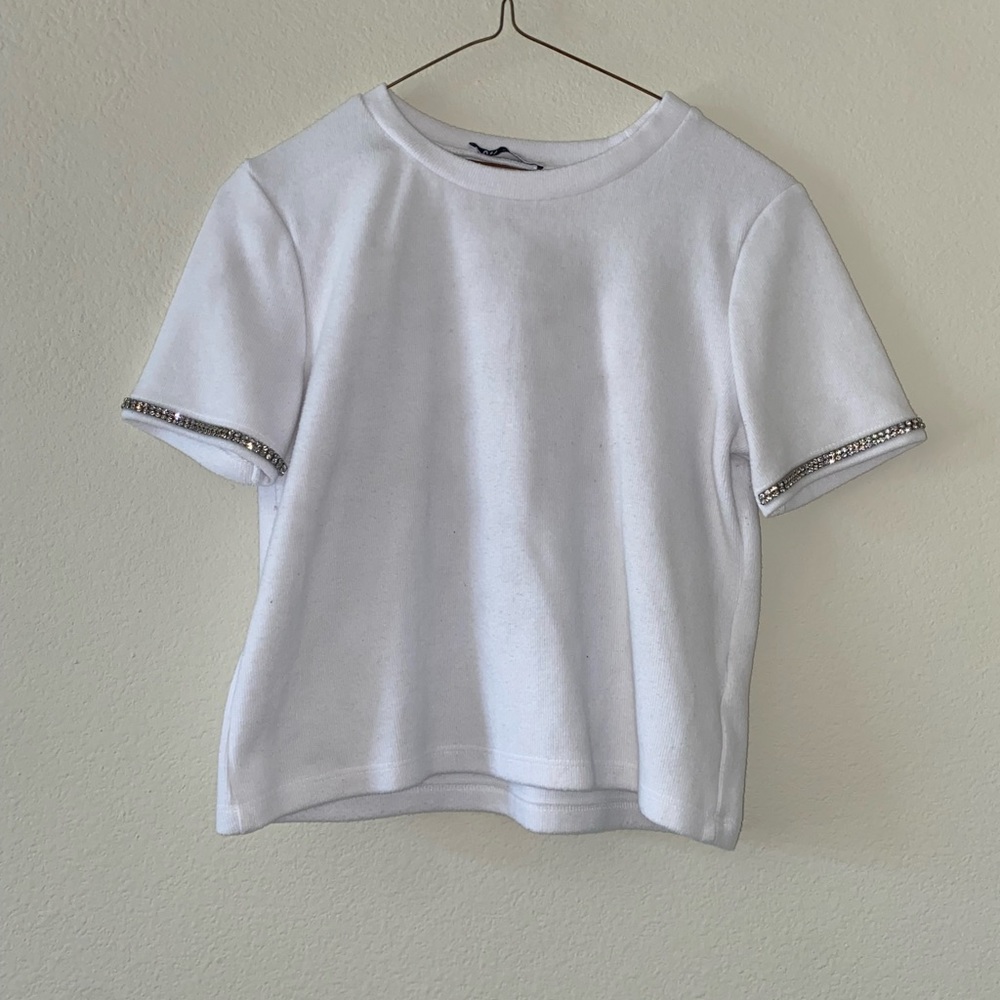 Women’s White Cropped Sweater shirt